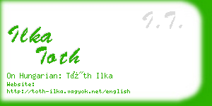 ilka toth business card